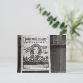 Dillinger's Pistool Moll SweeLieverd, 1938 Briefkaart (Staand voorkant)