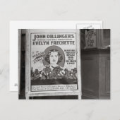 Dillinger's Pistool Moll SweeLieverd, 1938 Briefkaart (Voorkant / Achterkant)