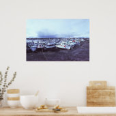 Dillingham Alaska haven, 1982 voor het uitbaggeren Poster (Keuken)