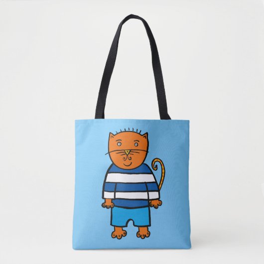 Dillon de Kat Tote Bag (Voorkant)