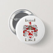 DILLON FAMILY CREST - DILLON COAT VAN WAPENS RONDE BUTTON 5,7 CM (Voorkant /achterkant)