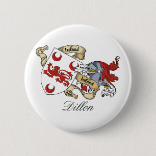 Dillon Family Crest Ronde Button 5,7 Cm
