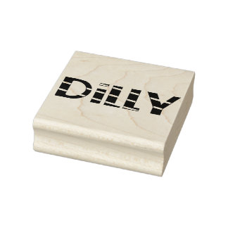 Dilly 2.5 x 2.5 rubber stempel