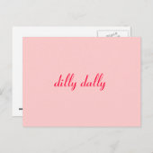 dilly dally briefkaart (Voorkant / Achterkant)