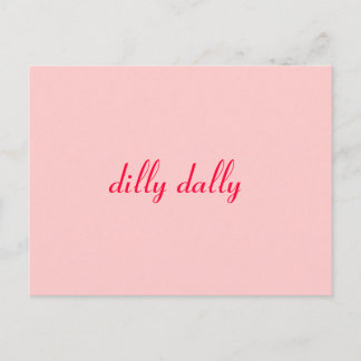 dilly dally briefkaart
