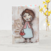 Dilly Dally - Moederdag Kaart (Gele Bloem)