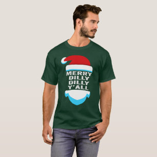 Dilly Dilly Yall Santa Hat Kerstmis T-shirt