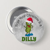 Dilly kerstkaartje 3-inch Button (Voorkant /achterkant)