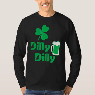 Dilly Klaverblad Lucky Iers St. Patrick's Day Bij T-shirt