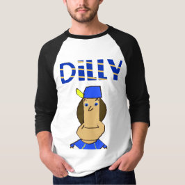 Dilly Mannen 3/4 Reglan Sleeve T-Shirt