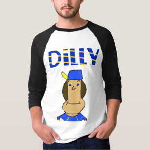 Dilly Mannen 3/4 Reglan Sleeve T-Shirt
