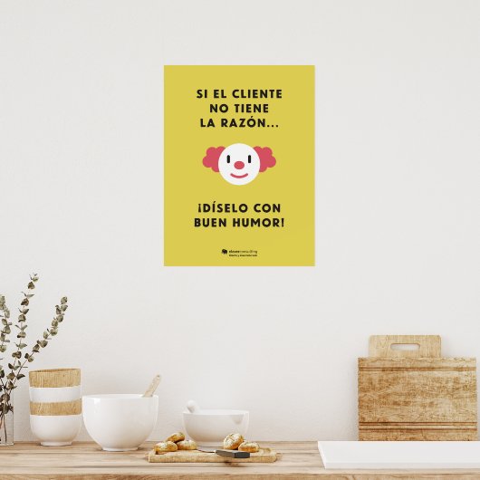 Dilo con humor con descuento poster (Keuken)