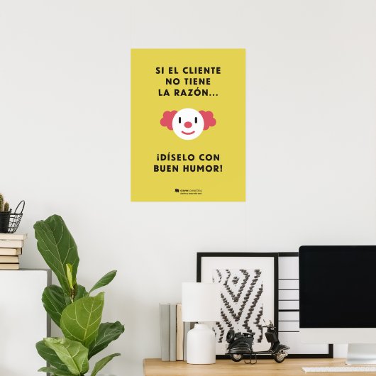 Dilo con humor con descuento poster (Thuiskantoor)