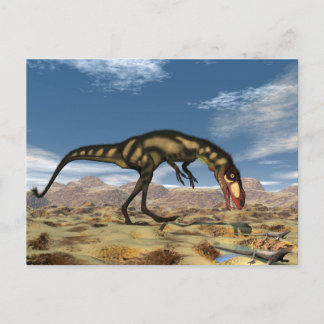 Dilong dinosaur - 3D rendering Briefkaart