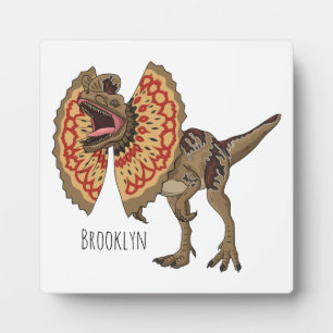 Dilophosaurus cartoon illustratie fotoplaat