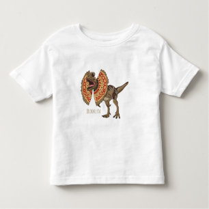 Dilophosaurus cartoon illustratie kinder shirts