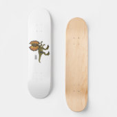 Dilophosaurus cartoon illustratie skateboard (Voorkant)