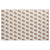 Dilophosaurus cartoon illustratie stof (Fat Quarter)