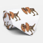 Dilophosaurus cartoon illustratie stropdas (Opgerold)