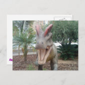 Dilophosaurus Dinosaur Briefkaart (Voorkant / Achterkant)