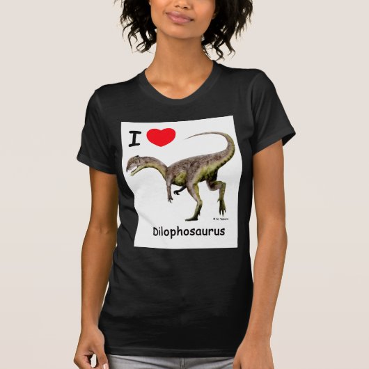 Dilophosaurus T-shirt (Voorkant)