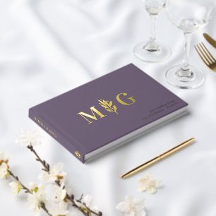 Dim Lavender Berry Twig 2 Mariage Monogramme initi
