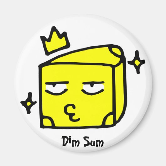 Dim Sum Cheese Magneet (Voorkant)