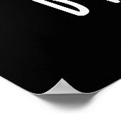 Dim-sum Funny Dimsum Wiskunde Pun Dark BG Poster (Hoek)