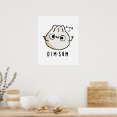 Dim-sum Funny Dimsum Wiskunde Pun Poster (Keuken)