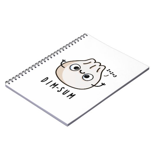 Dim-sum Grappige Dimsum Wiskunde Grap  Notitieboek (Linkerzijde)