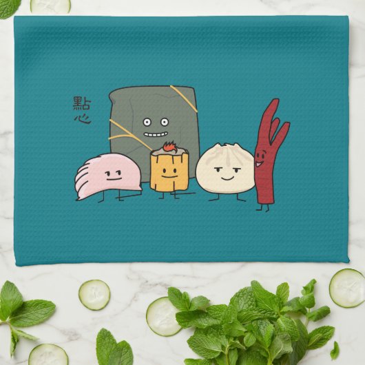 Dim Sum Pork Bao Shaomai Chinese dumplas Buns Bun Theedoek (Gevouwen)