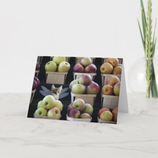 D'imaginaire de chaton carte de voeux catterfly (Devant)