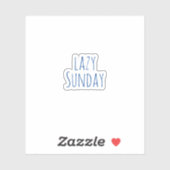 Dimanche blond, Sticker esthétique (Feuille)