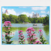 DIMANCHE DANS CENTRAL PARK Grosse couverture en po (Devant (Horizontal))