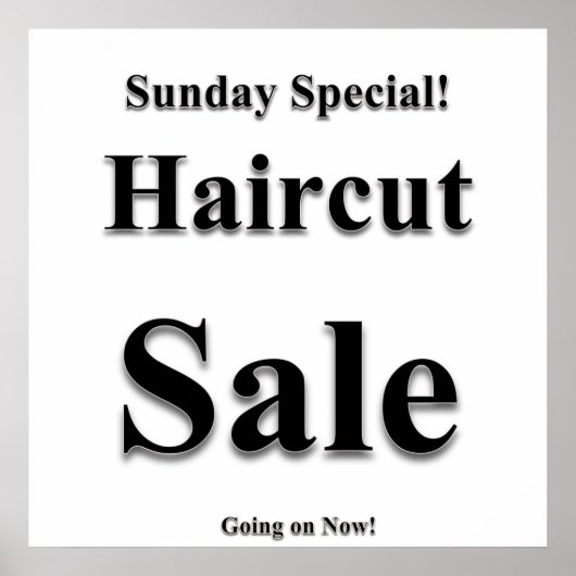 Dimanche Haircut Vente Poster Matte (Devant)