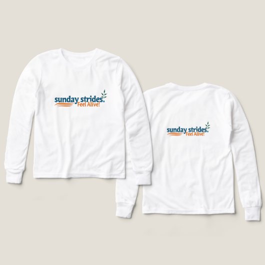 Dimanche Strides Se Sentent Vivants - Energionnant (Motif Recto et Verso)