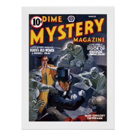 Dime Mystery Magazine (maart 1941) Perfect Poster