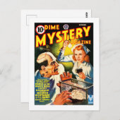 Dime Mystery Magazine (september 1942) Briefkaart (Voorkant / Achterkant)