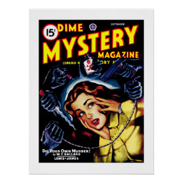 Dime Mystery Magazine (september 1946) Perfect Poster