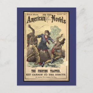 Dime Novel Kit Carson Briefkaart
