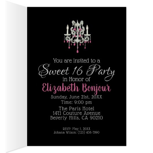 DIMENSION / PAPIER / OPTIONS DE STYLE - RSVP & (Intérieur (Droit))