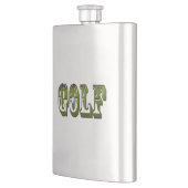 Dimensionaal Golf Afbeelding Logo, klassieke heupk Flacon (Links)