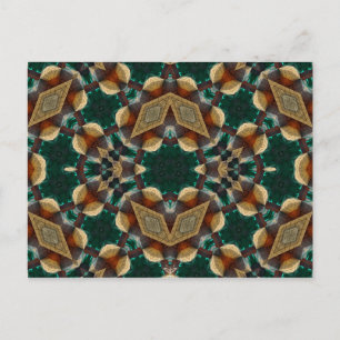 Dimensionaal groen briefkaart