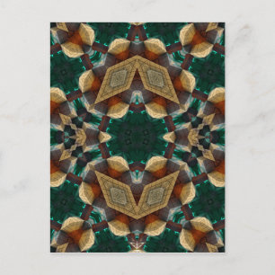 Dimensionaal groen briefkaart