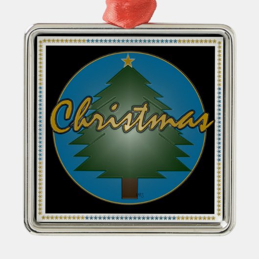 Dimensionaal kerstversiering metalen ornament (Voorkant)