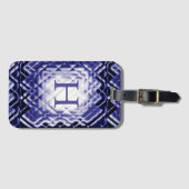Dimensionaal Square-Navy-H Bagagelabel (Voorkant (horizontaal))