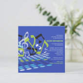 DIMENSIONAL Bat Bar Mitzvah Uitnodiging (Staand voorkant)