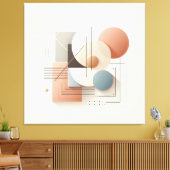 Dimensional Circle Flow Canvas Afdruk (Insitu (Woonkamer))