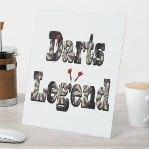 Dimensional Darts Legend Picture Logo,   Reclamebord Met Voetstuk