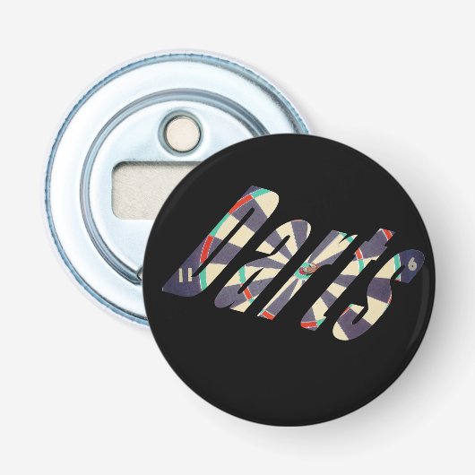 Dimensional Darts Logo, Button Flesopener (Voorkant)